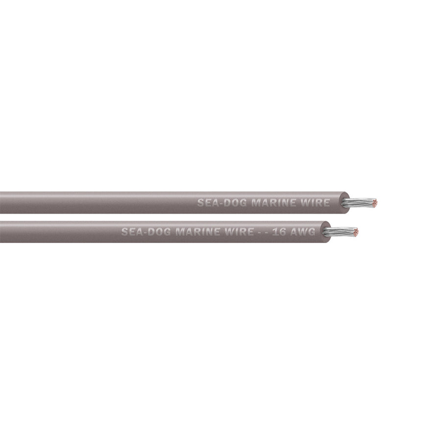 Sea-Dog 16 AWG Grey Primary Wire - 250' [8016114]