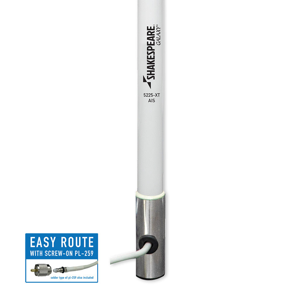 Shakespeare AIS 8' Galaxy AIS Antenna - 6dB Gain - Stainless Steel Ferrule [5225-XT-AIS]