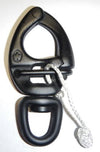 Wichard 3 17/32" Quick Release Snap Shackle "HR" w/ Swivel Eye - Black