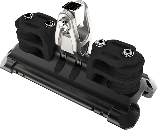 Lewmar Size 2 TB Car w/ Size 3 Upstand & Double Pair CL Sheaves