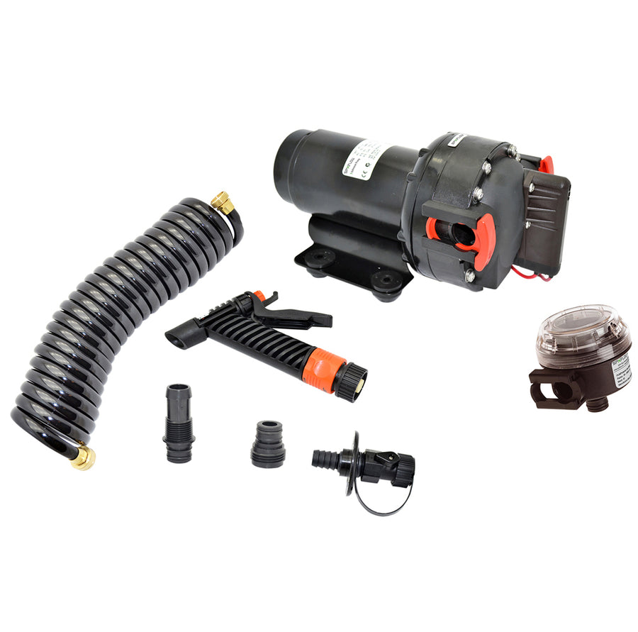 5813858138Johnson Pump Aqua Jet 5.2 GPH Washdown Pump Kit w/Hose - 12V [64534]