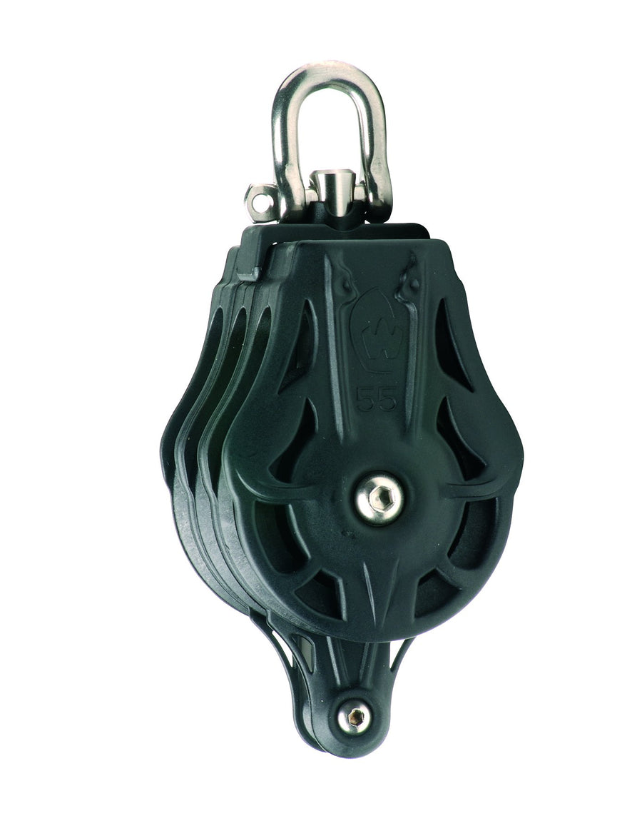 Wichard Triple 2 11/64" (55mm) Block w/ Swivel Head & Becket
