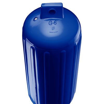 Polyform G-6 Twin Eye Fender 11" x 30" - Cobalt Blue w/Adapter [G-6 COBALT BLUE W/AIR ADAPTER]