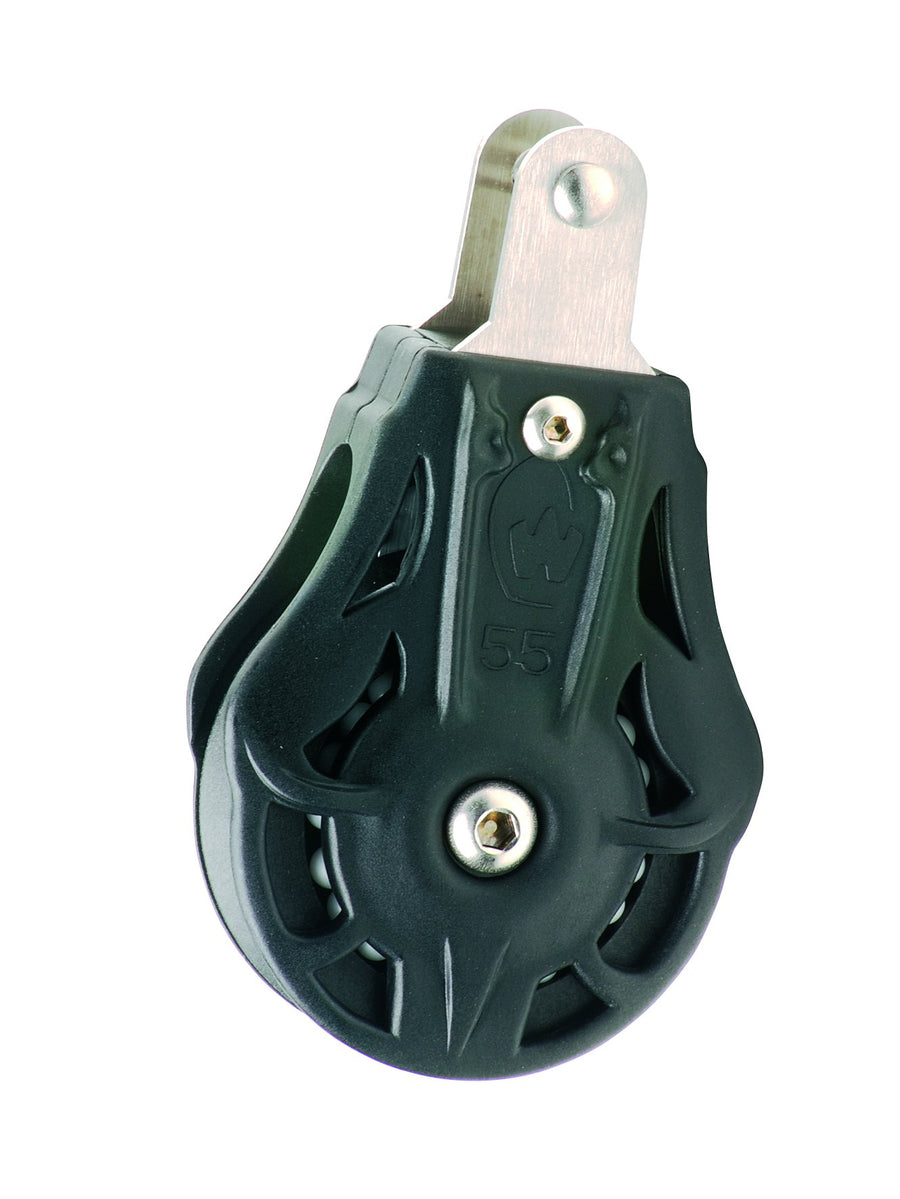 Wichard Single 1 49/64" (45mm) Ball Bearing Block w/ Fixed Head & Clevis