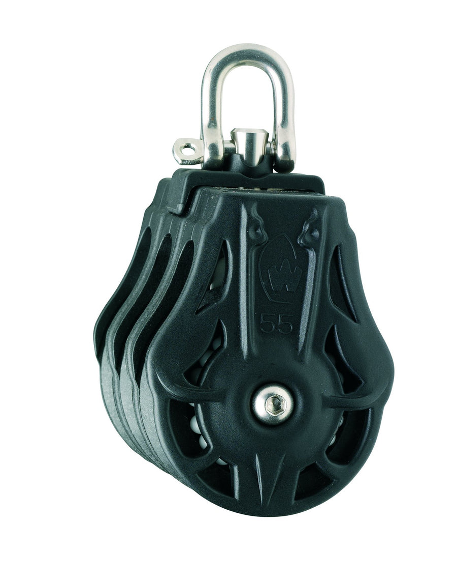 Wichard Triple 1 3/8" (35mm) Ball Bearing Block w/ Swivel Head
