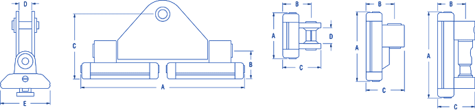 Ronstan Series 8 Ballslide Headboard Car 290mm