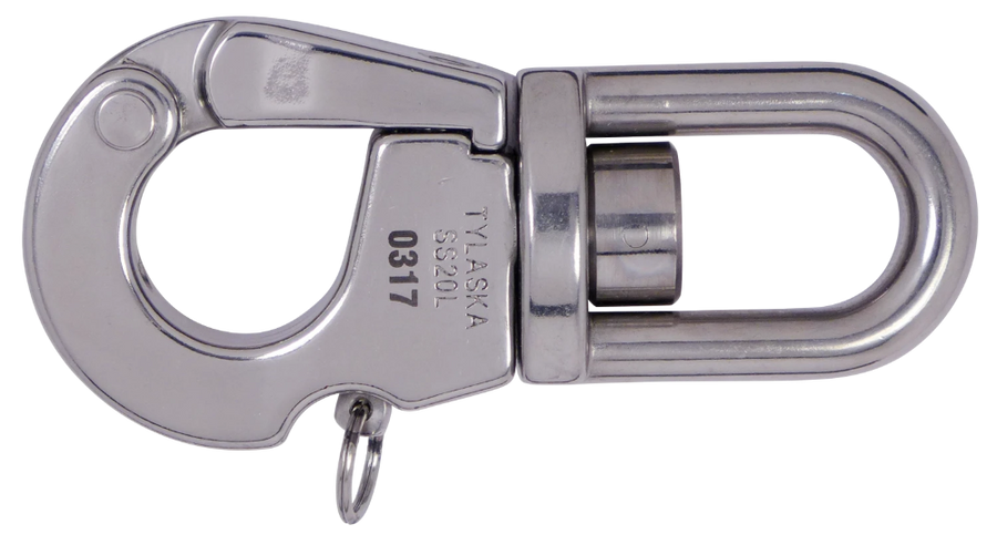 Tylaska SS20 Plunger Style Snap Shackle with Standard Bail