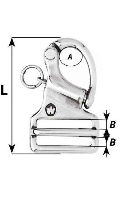 Wichard 1 3/8" Double Webbing Snap Shackle